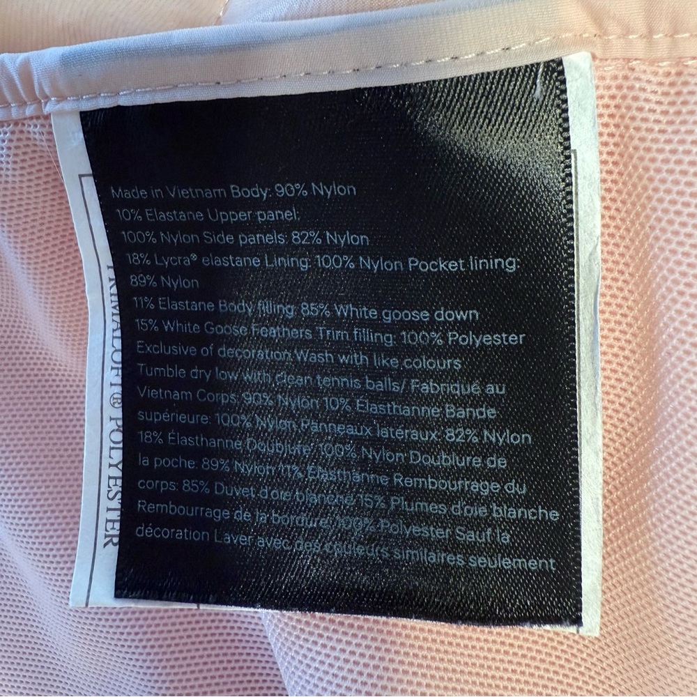 lululemon Down For It All Vest Misty Rose Pink Size 10 Goose Down - Picture 12 of 13
